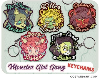 Coey: CLEARANCE Monster Girl Gang (Keychains)