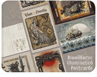 Coey: Illuminated Bloodborne (Mini Print Postcards)