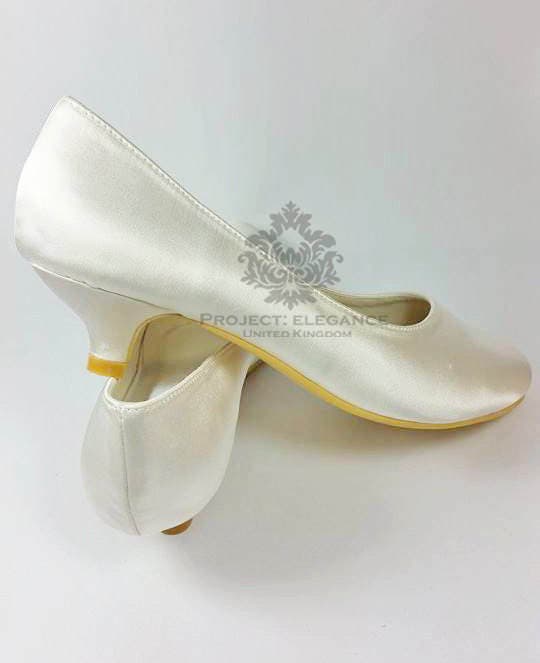 1 inch heel wedding shoes