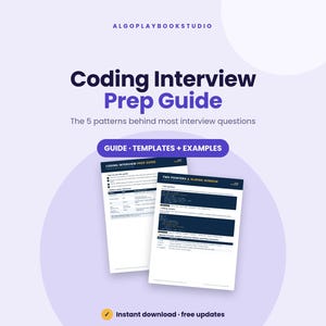 Coding Interview Prep Guide | Data Structures & Algorithms Patterns (PDF)