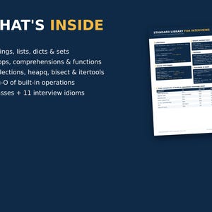 Python Cheat Sheet for Coding Interviews | 4-Page Printable PDF image 3