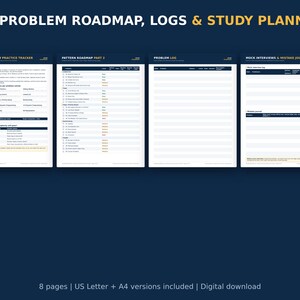 Coding Interview Practice Tracker | 75 Problems by Pattern (PDF) image 2