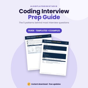 Coding Interview Prep Guide | Data Structures & Algorithms Patterns (PDF)