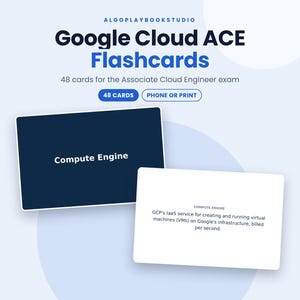 Google Cloud ACE Flashcards | 48 Digital Study Cards | PDF + Interactive image 1