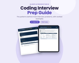Coding Interview Prep Guide | Data Structures & Algorithms Patterns (PDF)