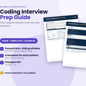 Coding Interview Prep Guide | Data Structures & Algorithms Patterns (PDF)