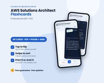 AWS Solutions Architect Professional Flashcards | SAP-C03 Ready | 60 Cards | PDF + Interactive