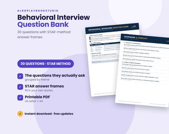 Pytania do wywiadu behawioralnego | 50 pytań + przewodnik po metodzie STAR (PDF)