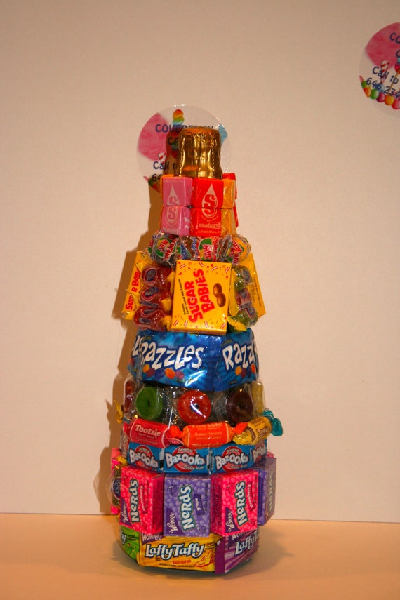 Items similar to Candy Covered Wine Bottle on Etsy