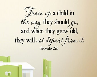 Personalized Train Up a Child in the way He should Go Proverbs 22:6  Applique Shirt or Bodysuit Girl or Boy