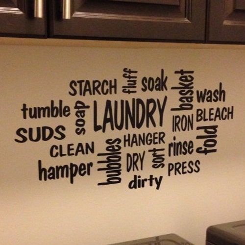 Laundry Laundry Room Decor Laundry Subway Art Wall Decal - Etsy