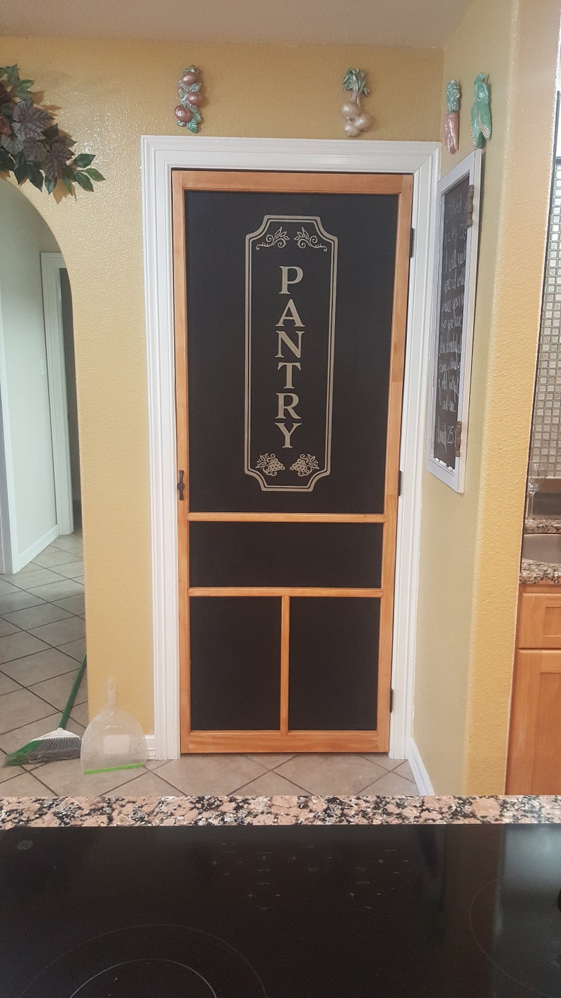 Pantry Vinyl Decal Kitchen Decal Glass Door Decal Vinyl Etsy