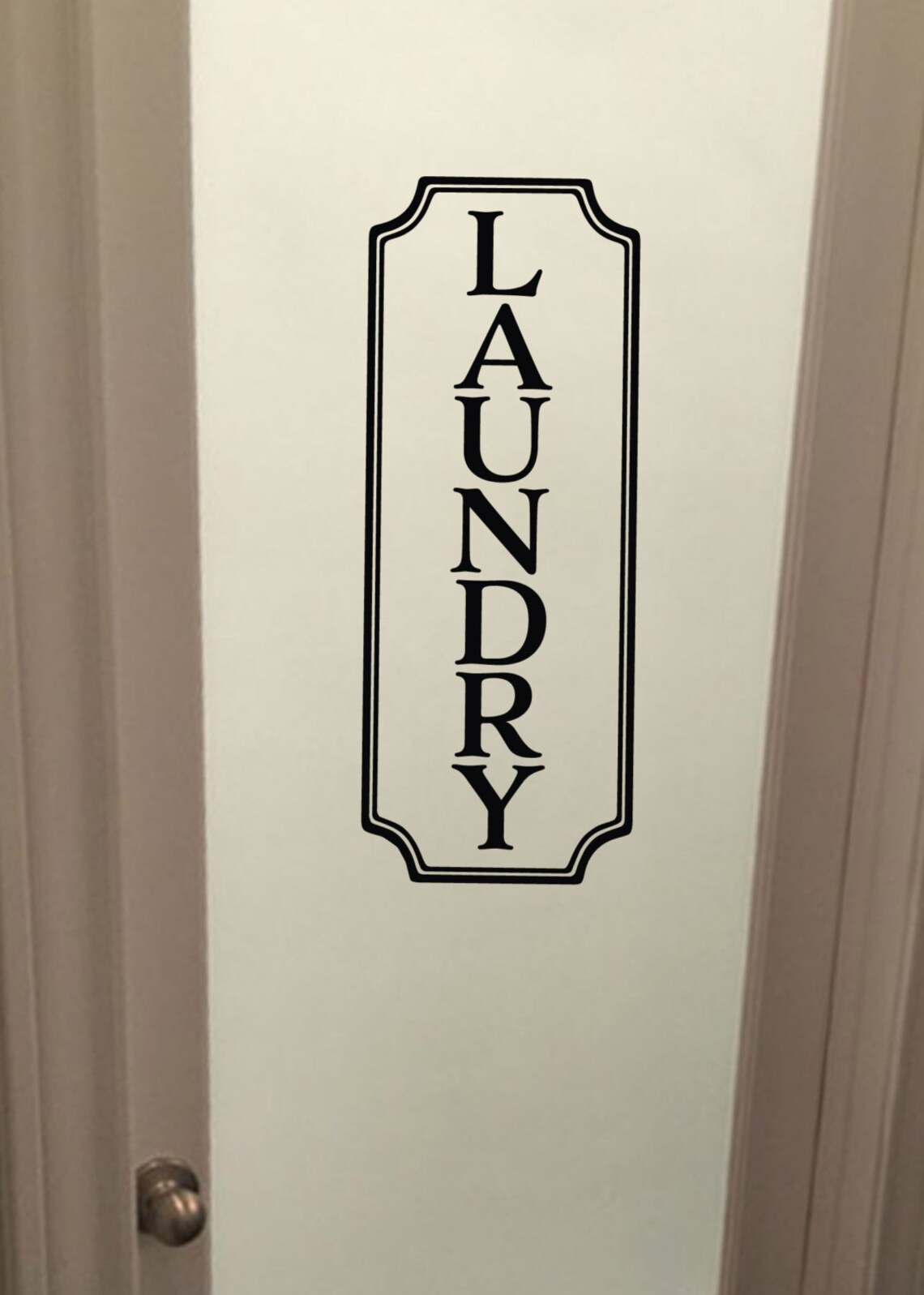 Laundry Vinyl Decal Laundry Room Decal Glass Door Decal Etsy Canada