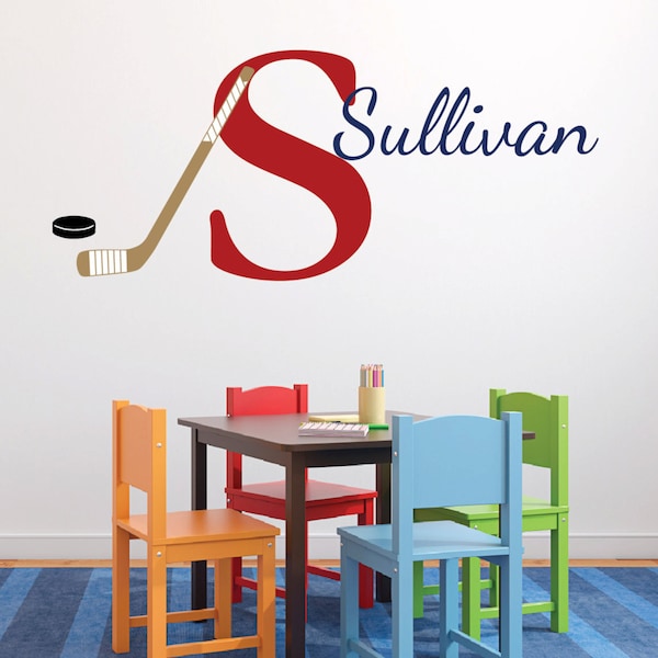 Hockey Wall Decal Etsy Canada