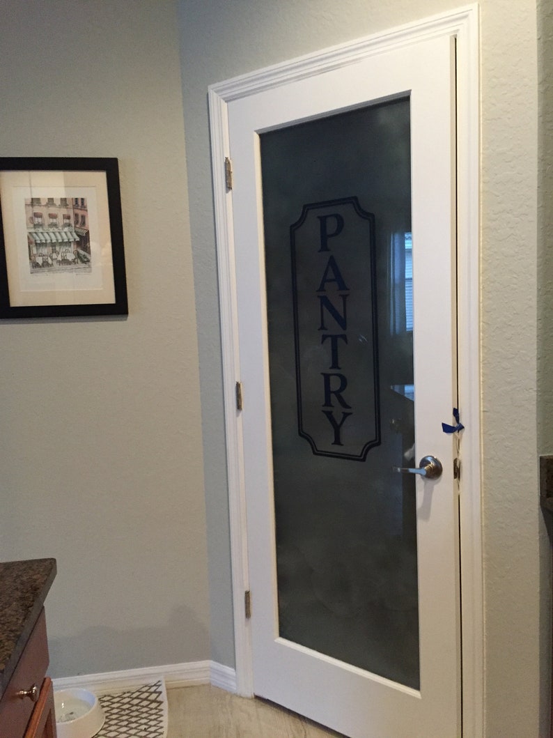 Pantry Vinyl Decal Kitchen Decal Glass Door Decal Vinyl Etsy Canada