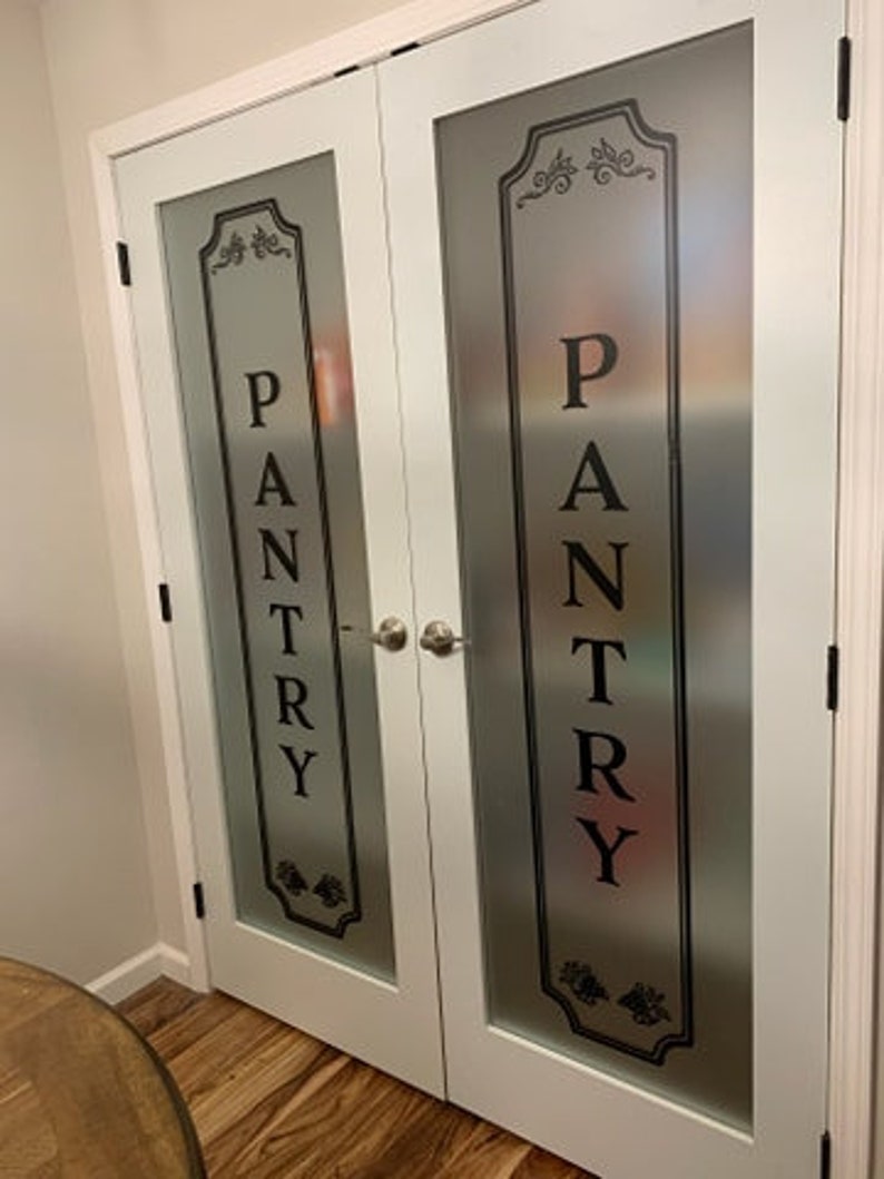 Pantry Vinyl Decal Kitchen decal Glass Door Decal vinyl Etsy