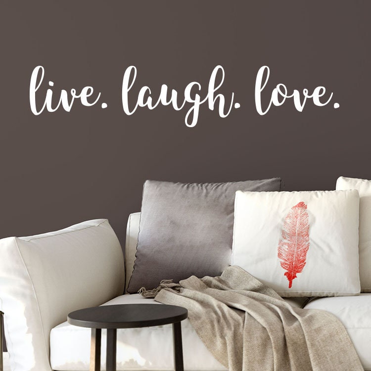 Live Laugh Love Sticker Live Laugh Love Vinyl Wall Decal Living Room Teen Girl | Etsy Canada