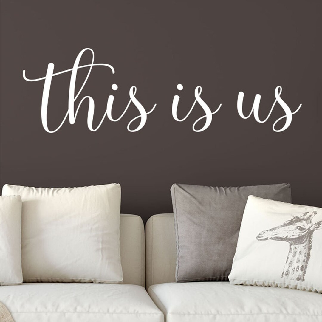 This is Us, Family Photo Wall Decal Foyer Living Room Entry Way Feature ...