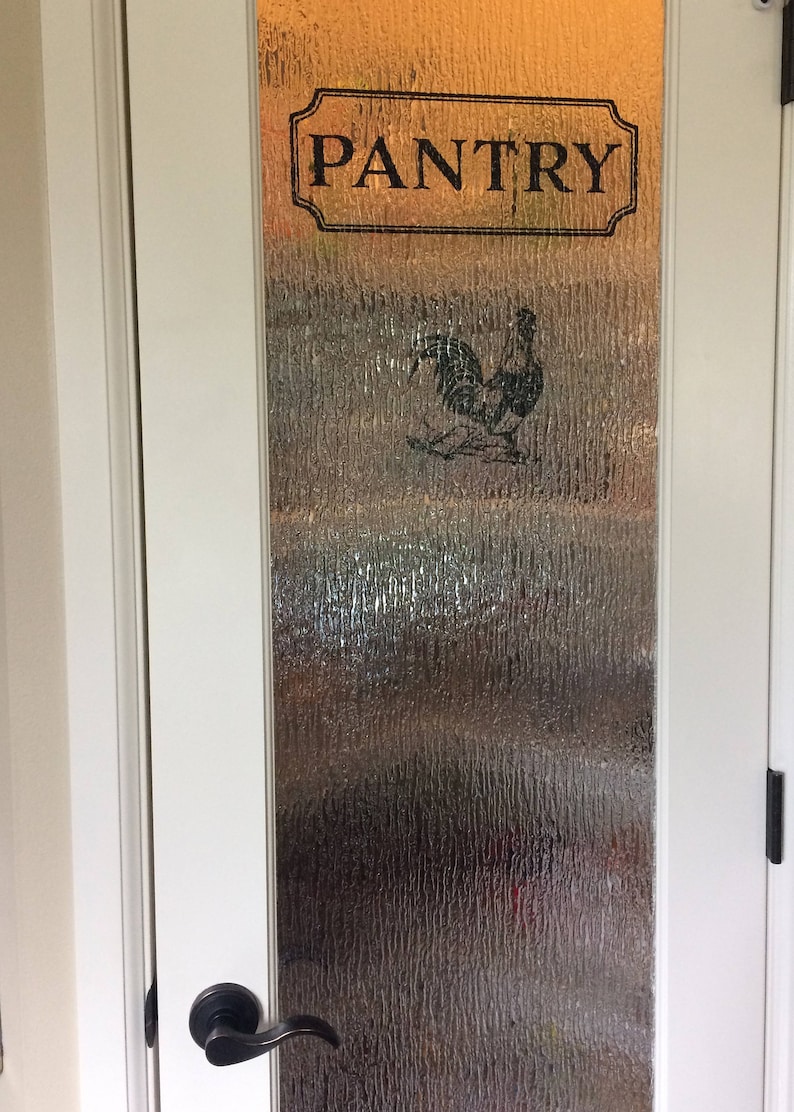Pantry Vinyl Decal Kitchen Vinyl Decal Glass Door Decal Etsy Canada