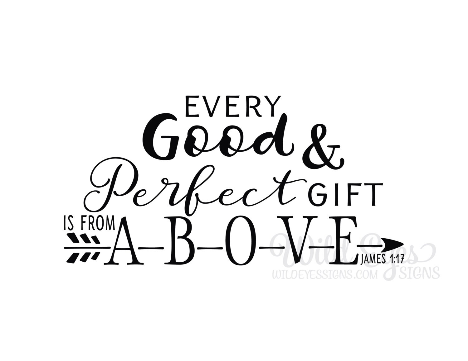 James 1:17 - Every Good and Perfect Gift is From Above - Scripture