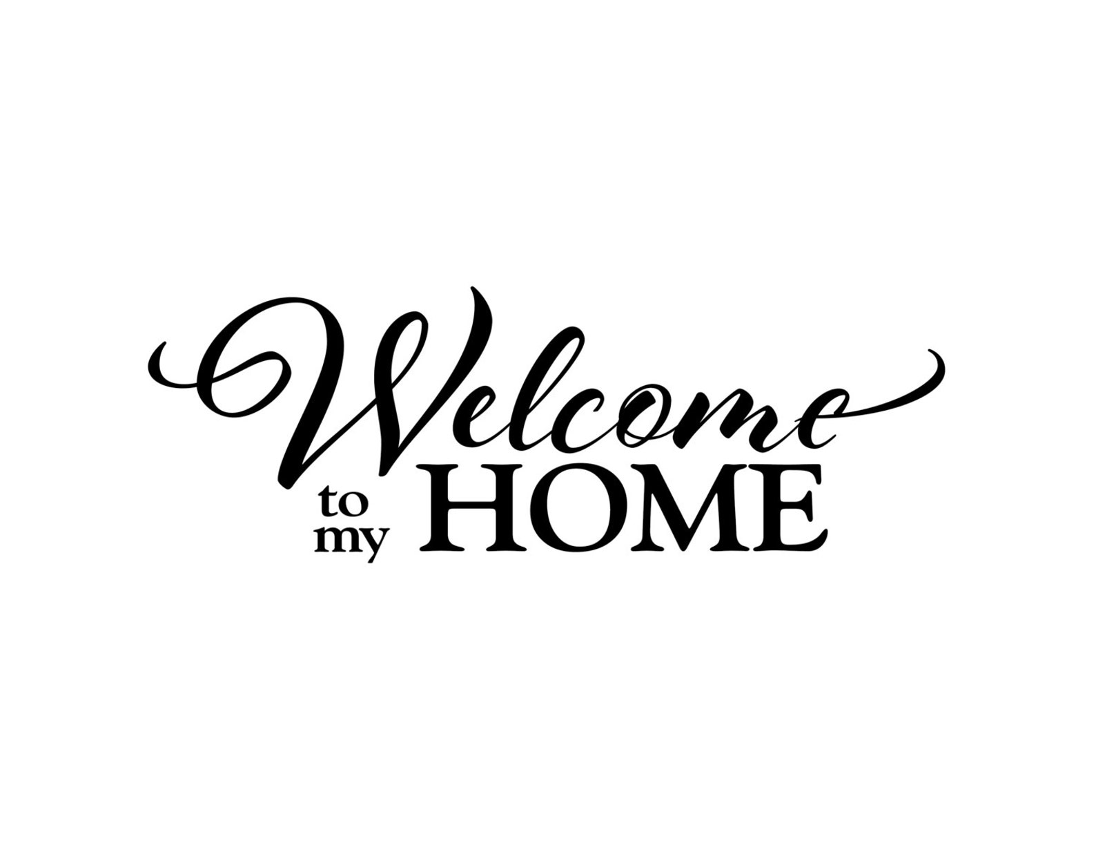 Welcome to My Home family Photo Wall Decal Foyer Living Room - Etsy Canada