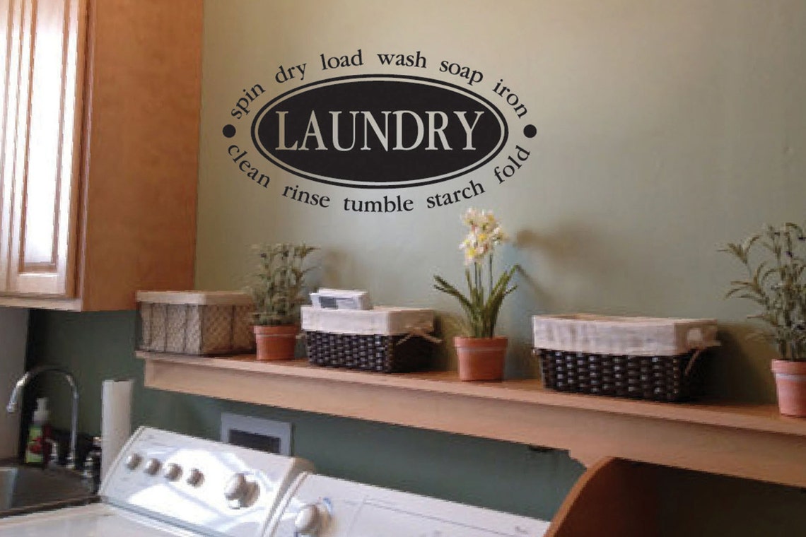 Laundry Laundry Room Decor Laundry Seal Collage Art Vinyl - Etsy