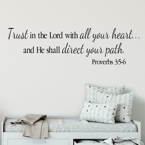 Scripture Wall Decal Etsy