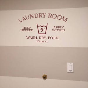 Laundry Room Help Needed Apply Within Wash Dry Fold Repeat - Etsy