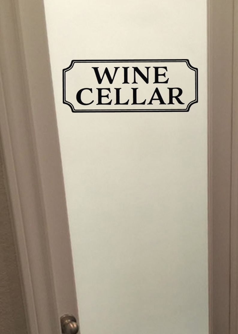 Wine Cellar Vinyl Decal Wine Room Decal Glass Door Decal Etsy Canada