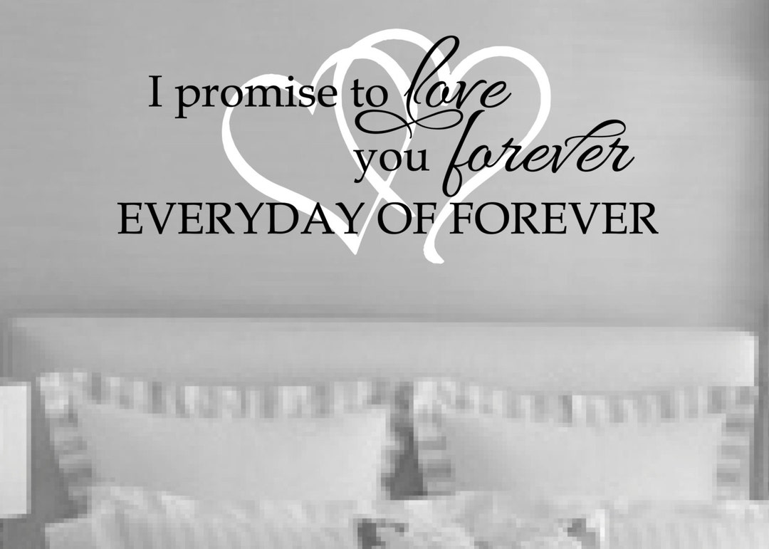 Romantic Sayings Vinyl Vinyl Wall Art Master Bedroom Etsy