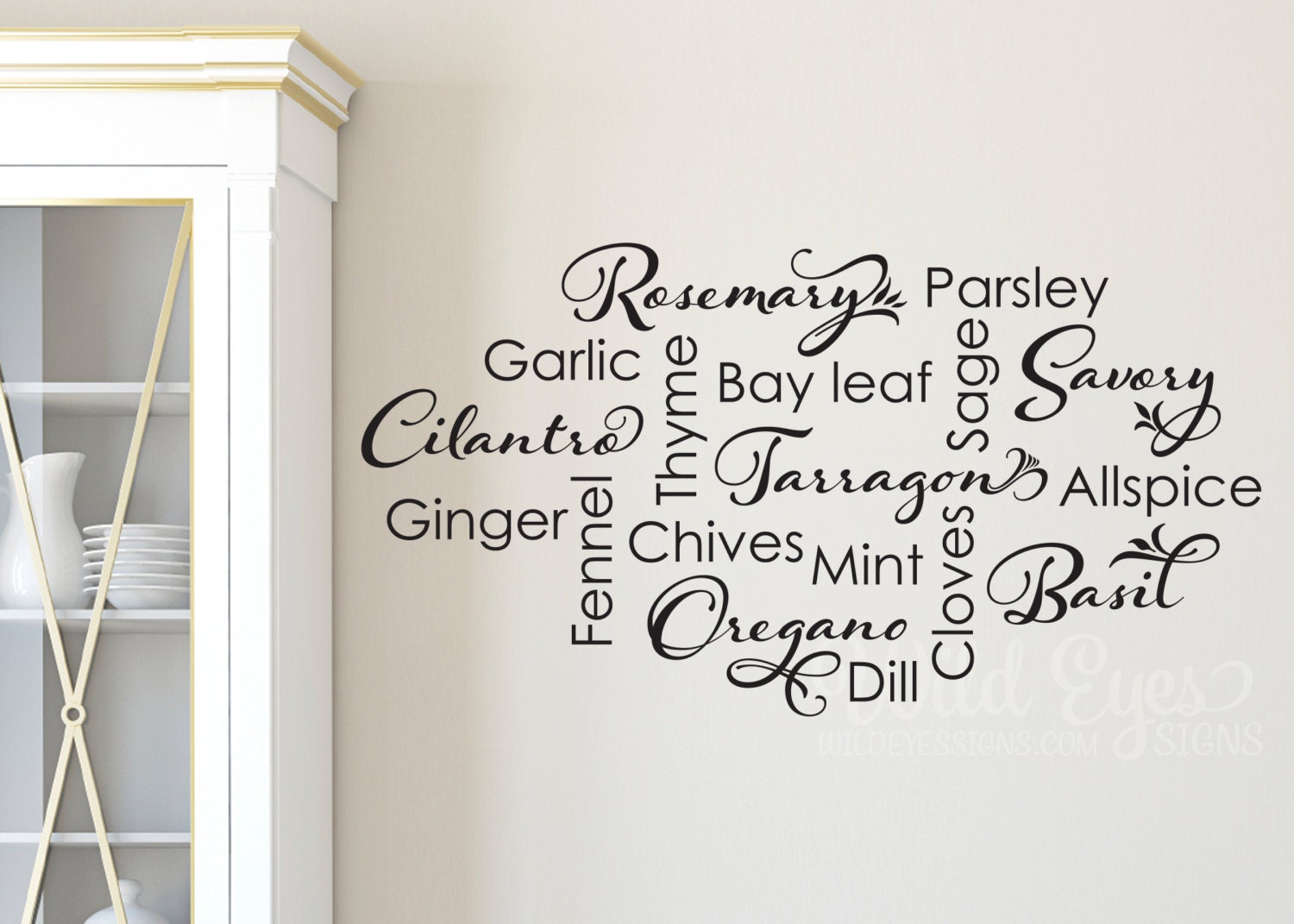 Modern Style Spice Decals – ID Decals