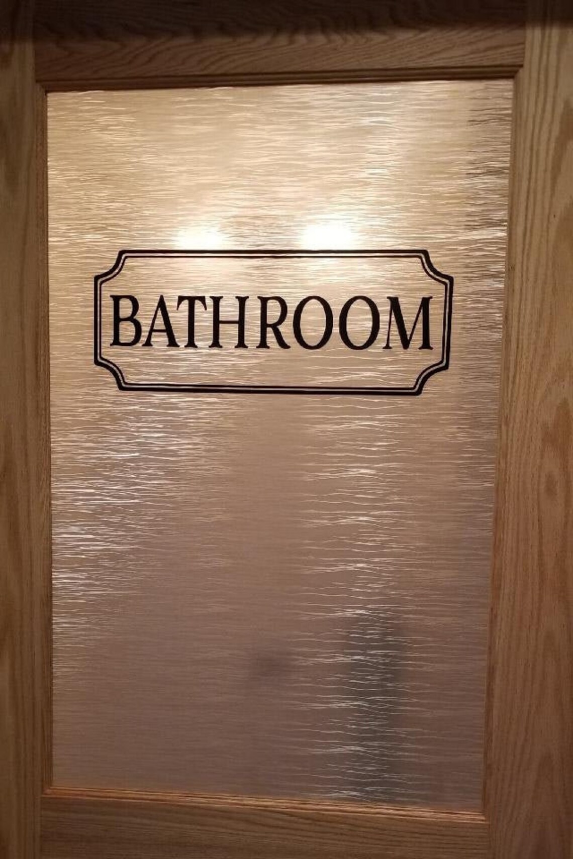 Bathroom Vinyl Decal Washroom Vinyl Decal Glass Door Decal Etsy Canada