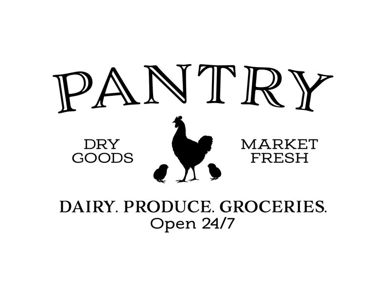 Pantry Dry Goods Market Fresh Dairy Produce Groceries Open Etsy Canada