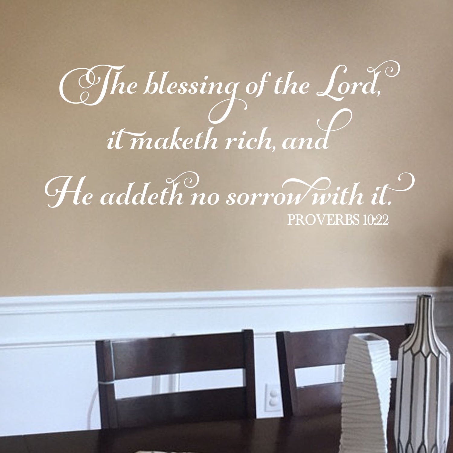The Blessing of the Lord It Maketh Rich and He Addeth No Sorrow With It ...
