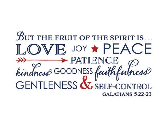 Fruit Of The Spirit Love Joy Peace