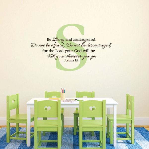 Joshua 1:9 Niv Be Strong and Courageous for the Lord - Etsy