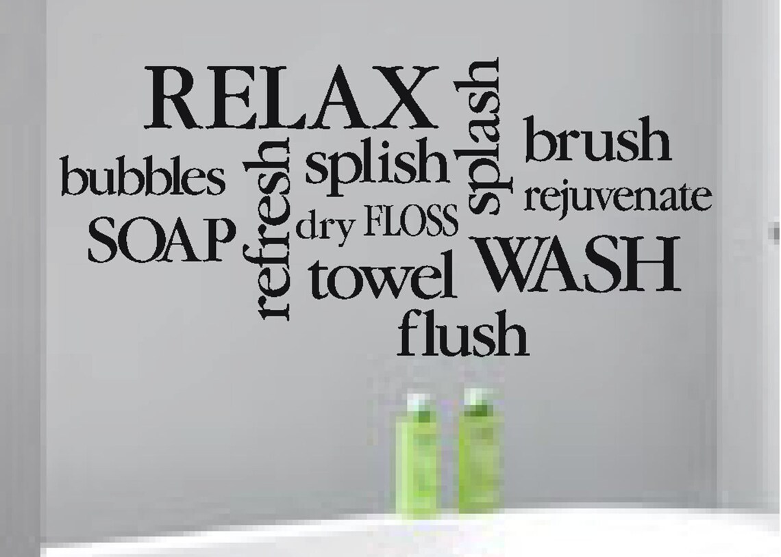 Bathroom Decor bathroom Subway Art-18h X 39w - Etsy