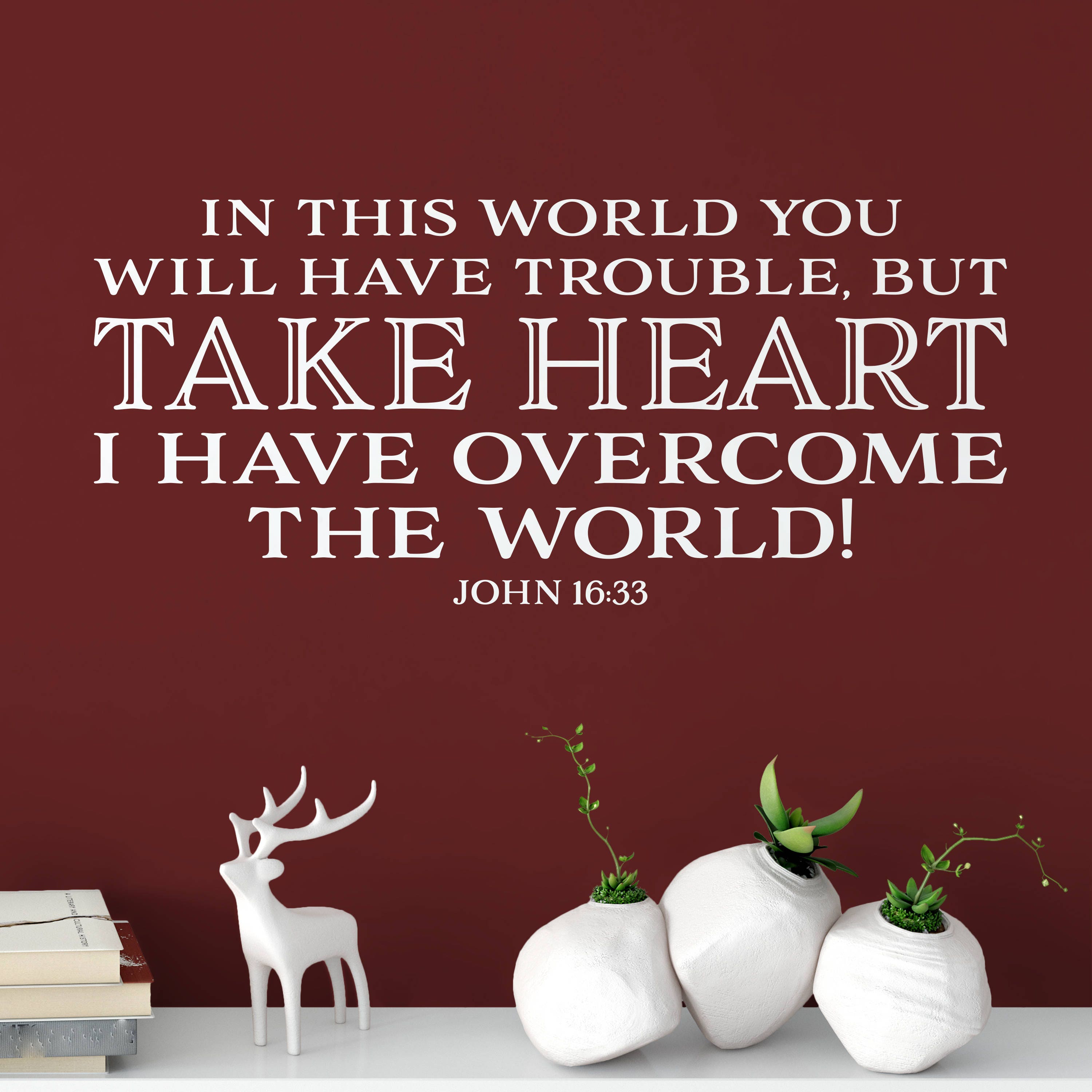 John 16:33 in This World You Will Have Troubletake Heart I - Etsy