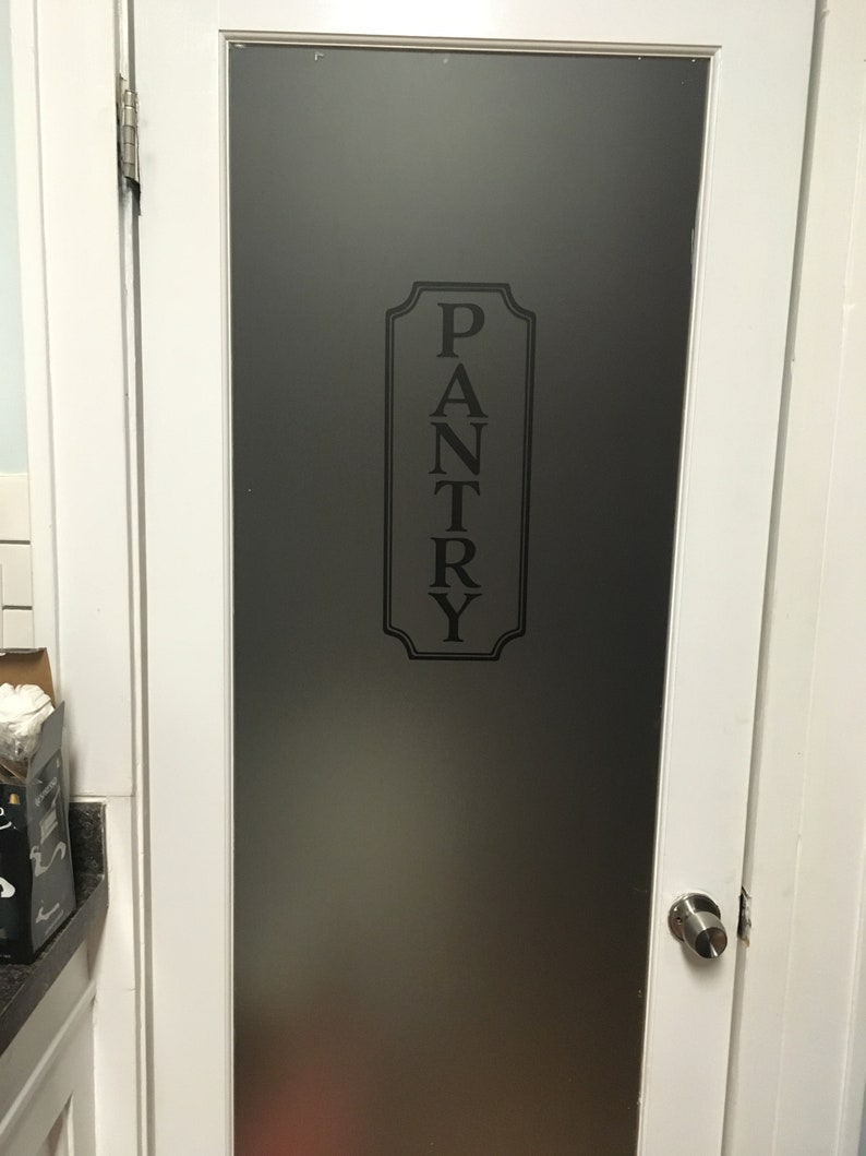 Pantry Vinyl Decal Kitchen Decal Glass Door Decal Vinyl Etsy Canada
