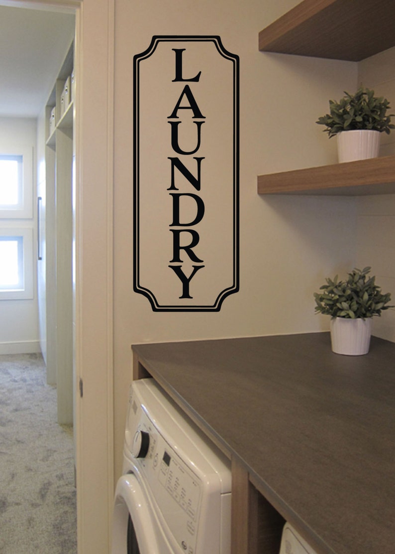 Laundry Vinyl Decal Laundry Room Decal Glass Door Decal Etsy Canada