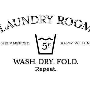 Laundry Room Help Needed Apply Within Wash Dry Fold Repeat - Etsy