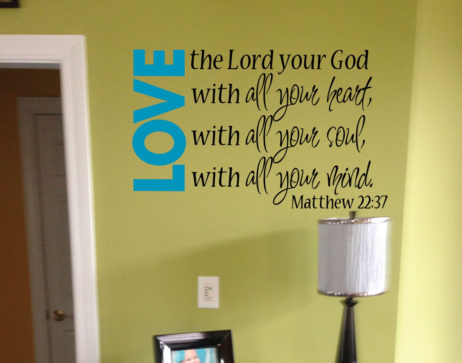 Matthew 2237 Love the Lord Your God With All Your Heart Soul Etsy Australia