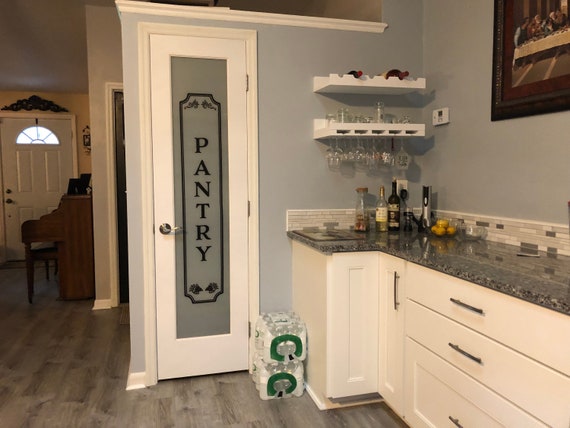 Pantry Vinyl Decal Kitchen Decal Glass Door Decal Vinyl Etsy