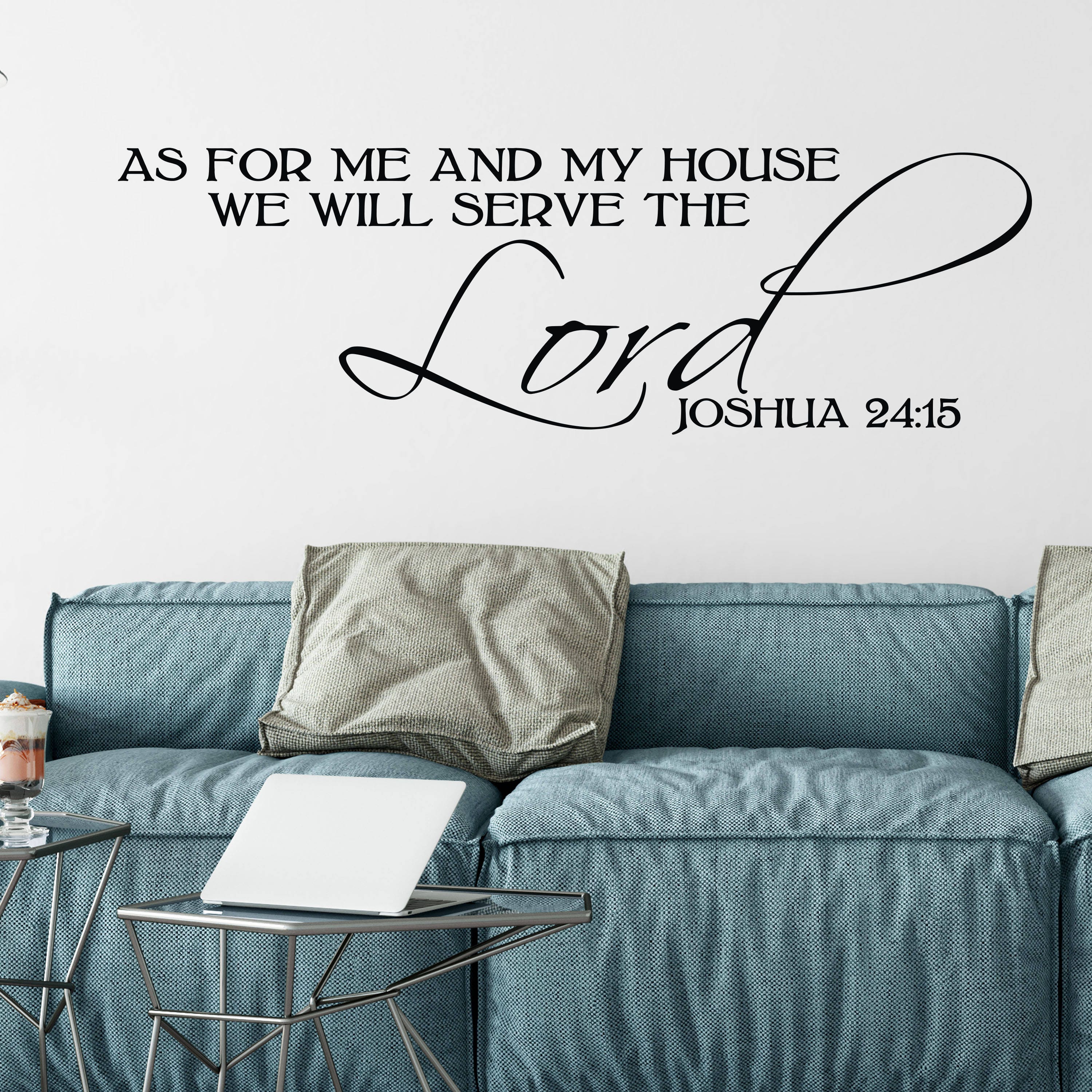 Joshua 24:15 as for Me and My House We Will Serve the Lord - Etsy UK