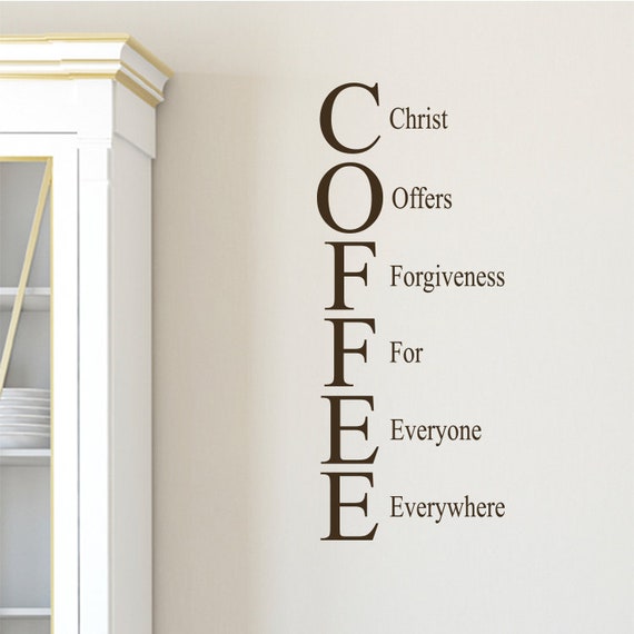 Targa In Metallo 'Coffee Lover Christ Offers Forgiveness' – 20x30 Cm, Decorazione Rustica Per Bar, Cucina O Pub, Regalo Simpatico