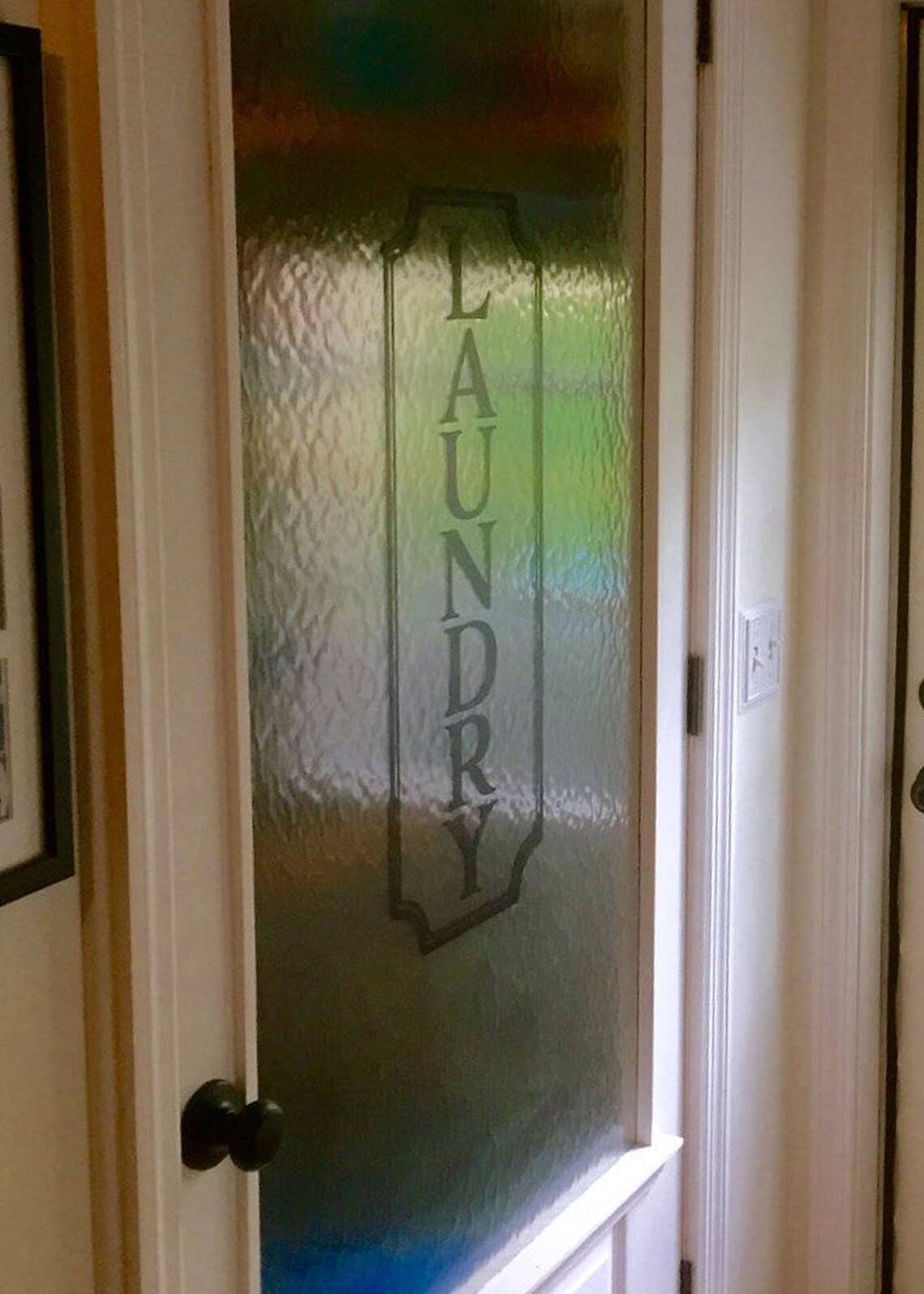 Laundry Vinyl Decal Laundry Room Decal Glass Door Decal Etsy Canada