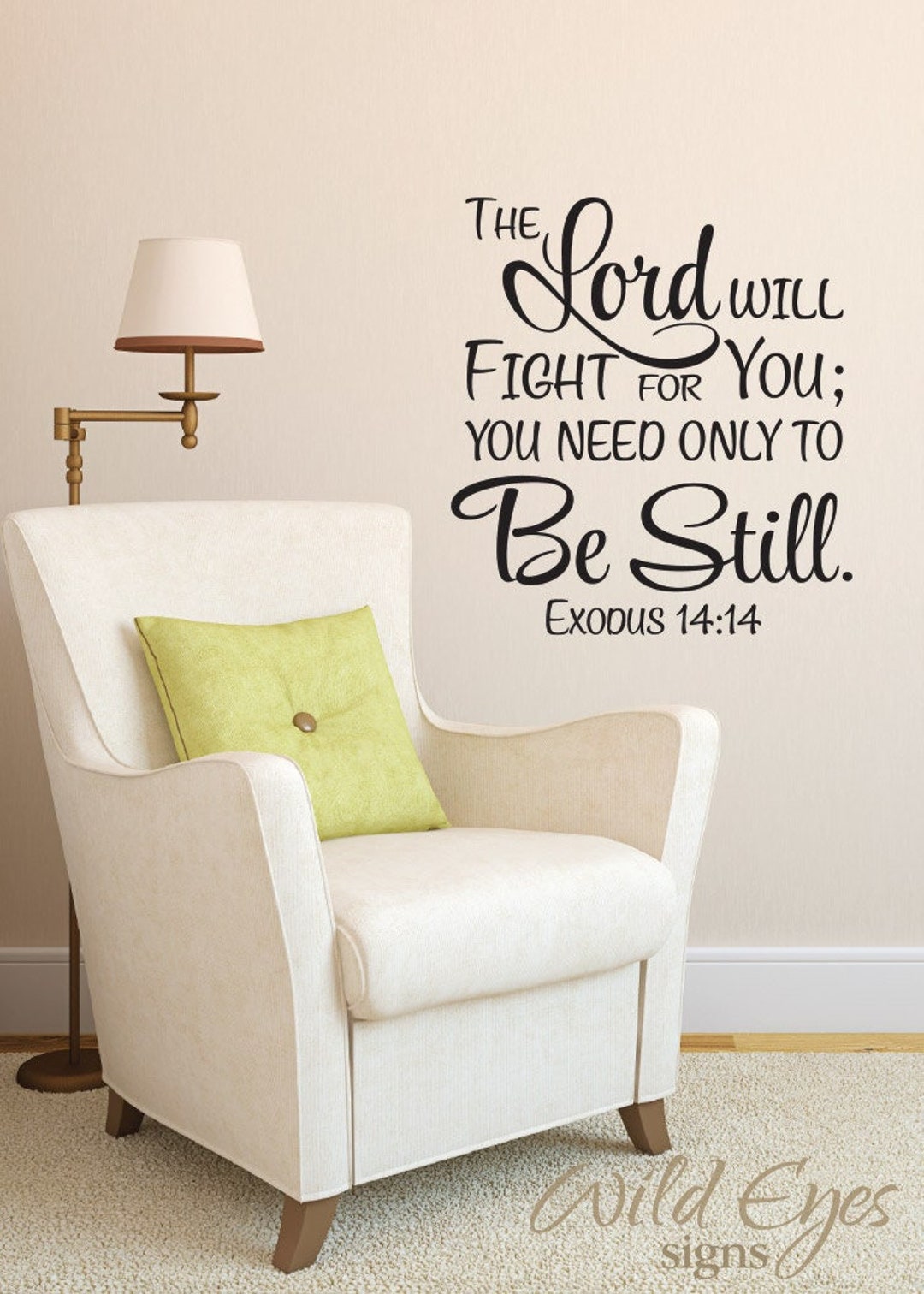 Exodus 14:14 the Lord Will Fight for You You Need Only Be - Etsy