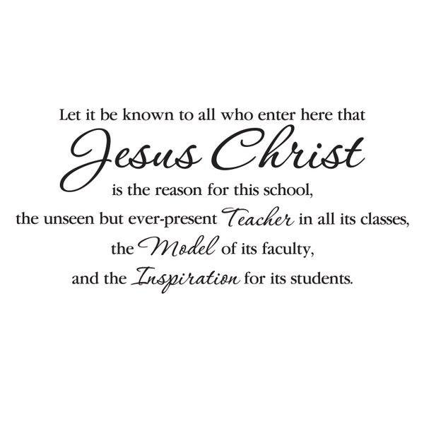 Christian Wall Decal Etsy