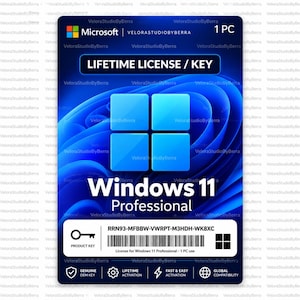 11 Pro License Key, 1 PC Lifetime Activation, 100% Genuine, Instant Delivery, Fast Service