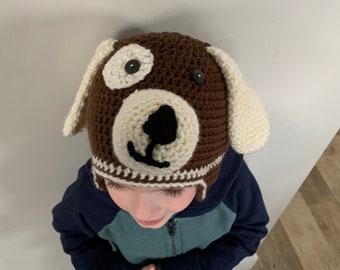 Puppy dog hat beanie